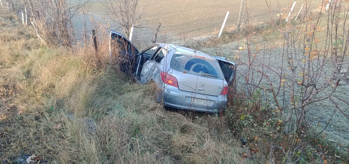 Yoldan çıkan otomobil tarlaya uçtu: 1 yaralı;
