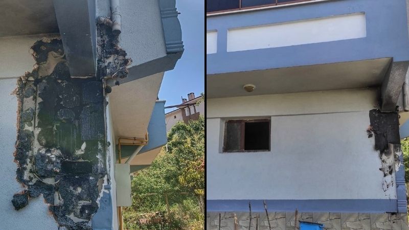 Taşköprü’de çıkan yangın korkuttu!;