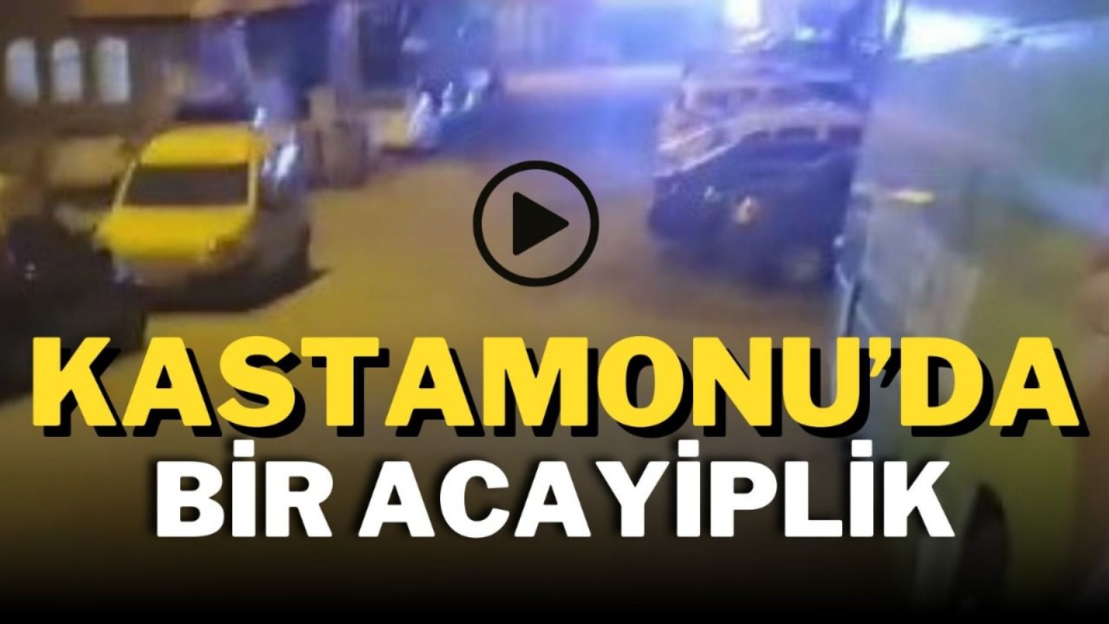 Kastamonu'da çok acayip görüntü!