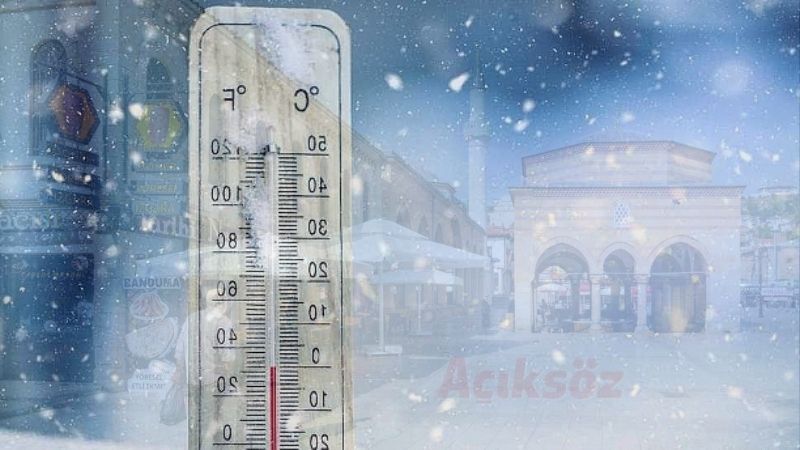 Kastamonu’da hava sıcaklığı -13,4 dereceyi buldu;