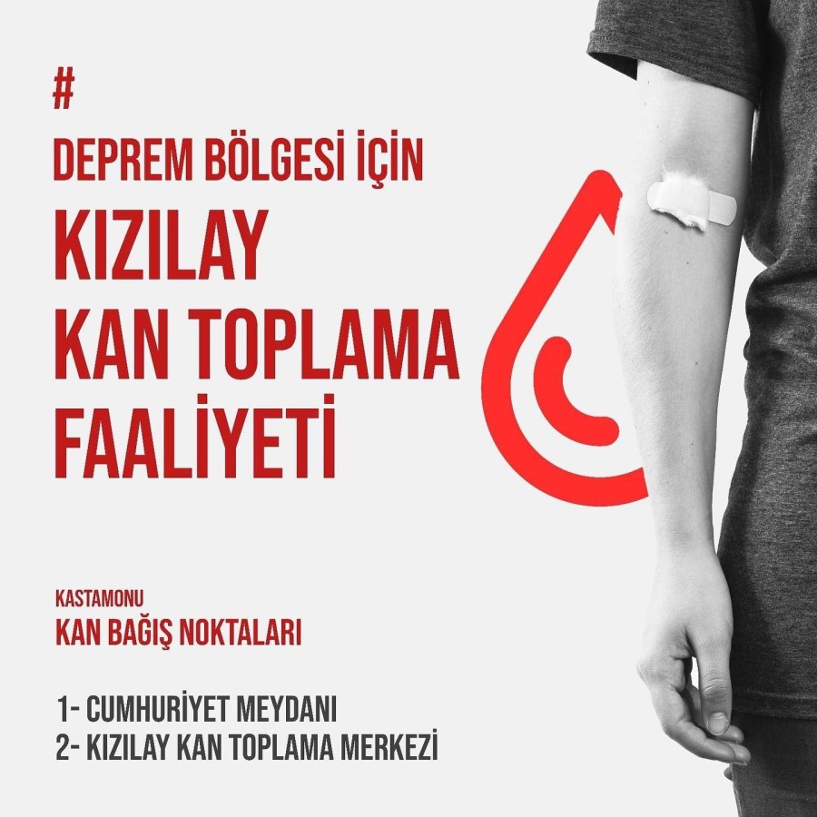 Vatandaşa kan bağışı çağrısı;
