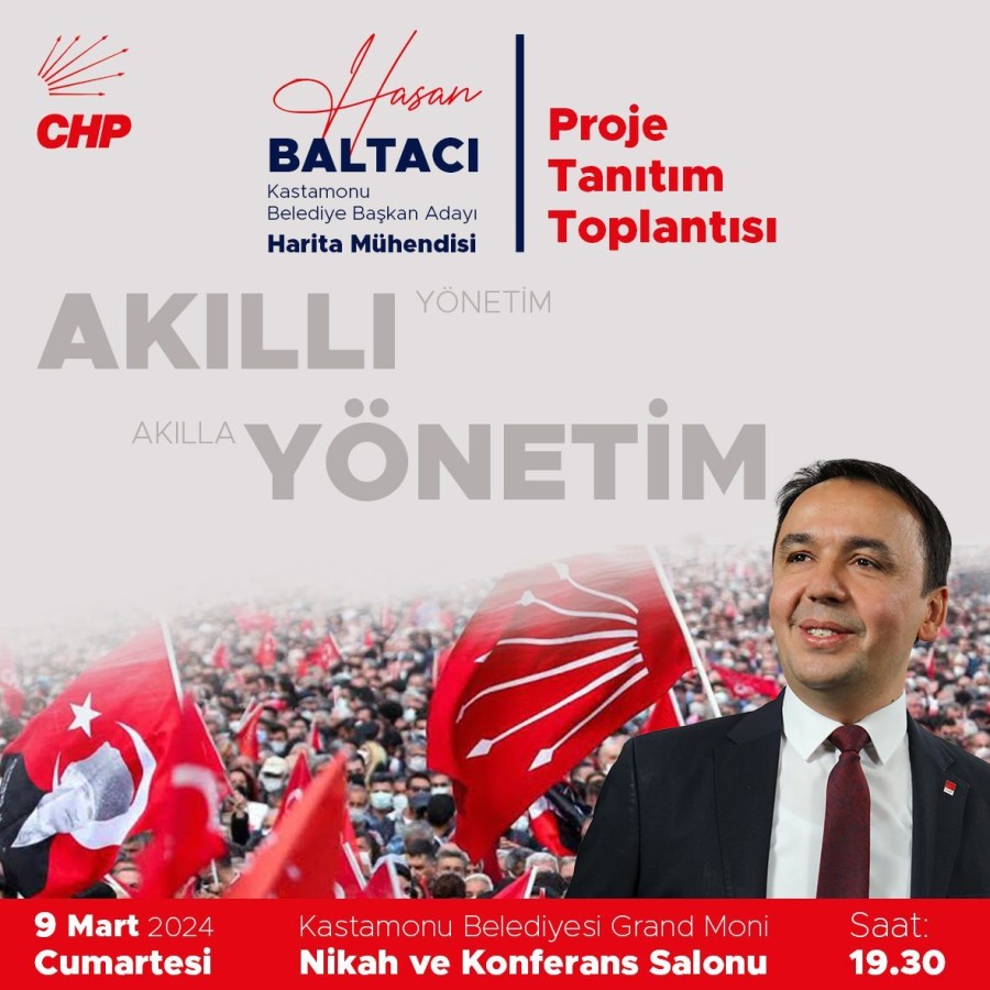 Baltacı projelerini tanıtacak!;