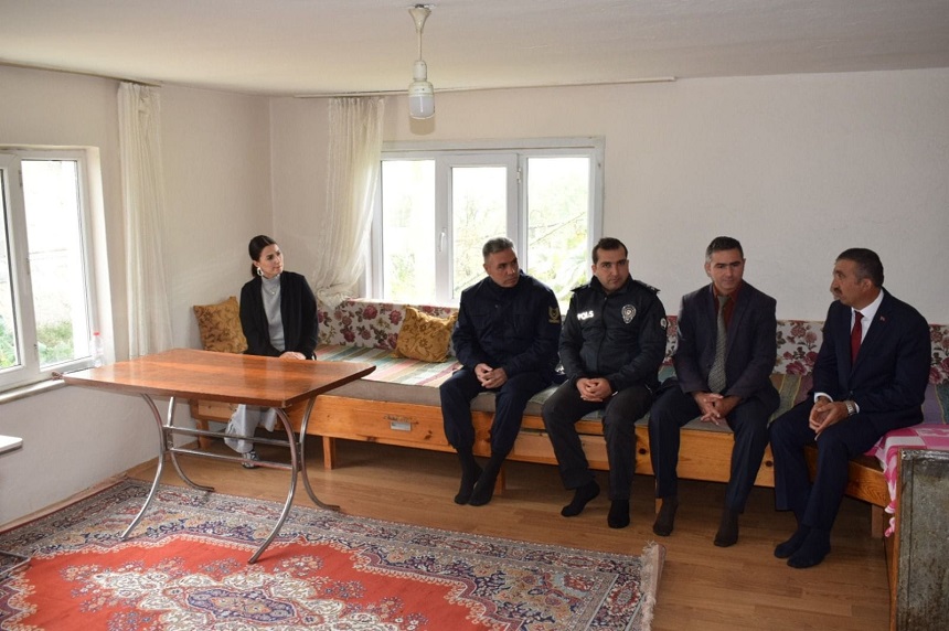 Kaymakamdan Ketenci ailesine ziyaret;
