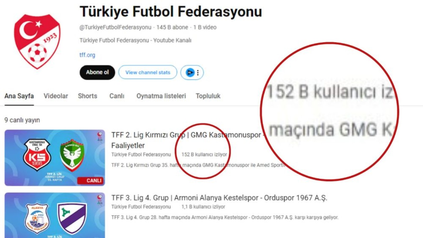 Kastamonuspor Amedspor maçında rekor izlenme!;