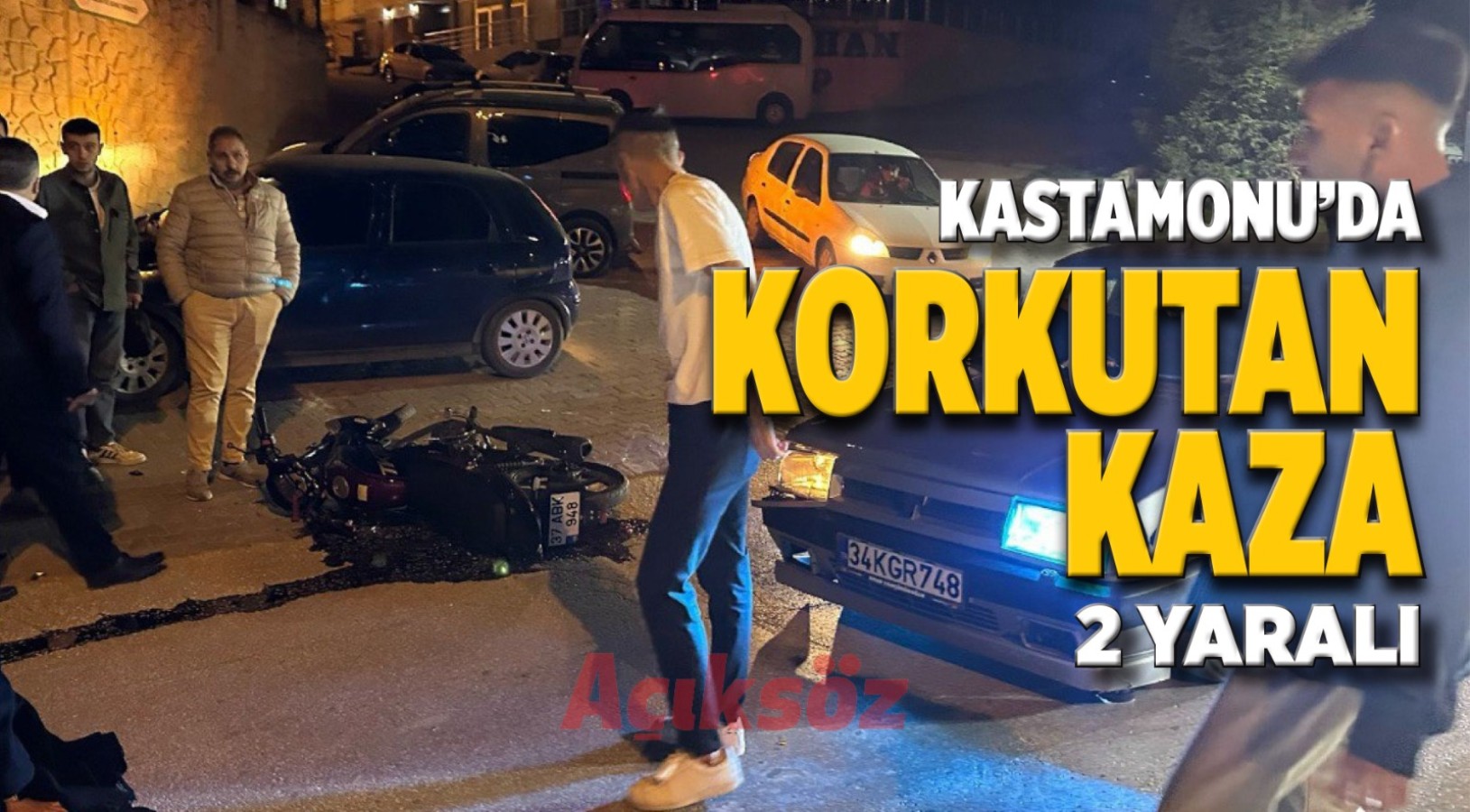 Kastamonu’da yürekler ağza geldi: 2 yaralı ;