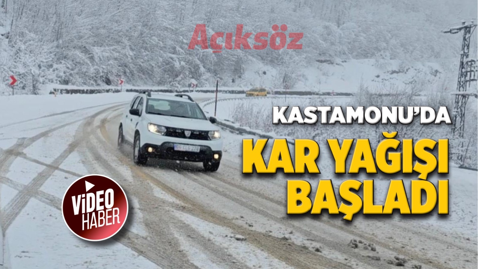 Kastamonu yükseklerinde kar yağışı başladı;