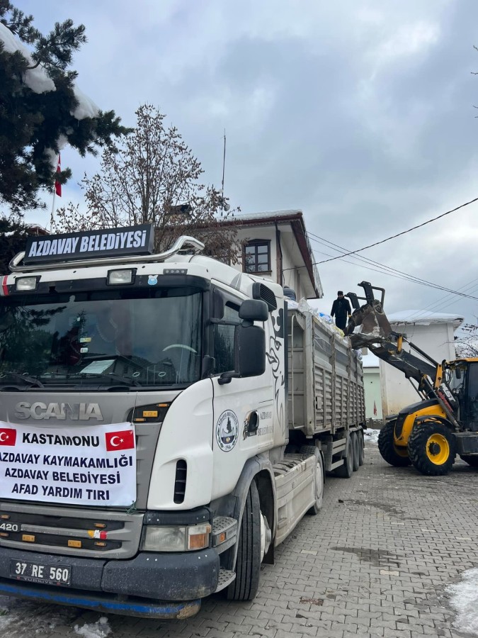 Azdavay'dan soba ve odun desteği;