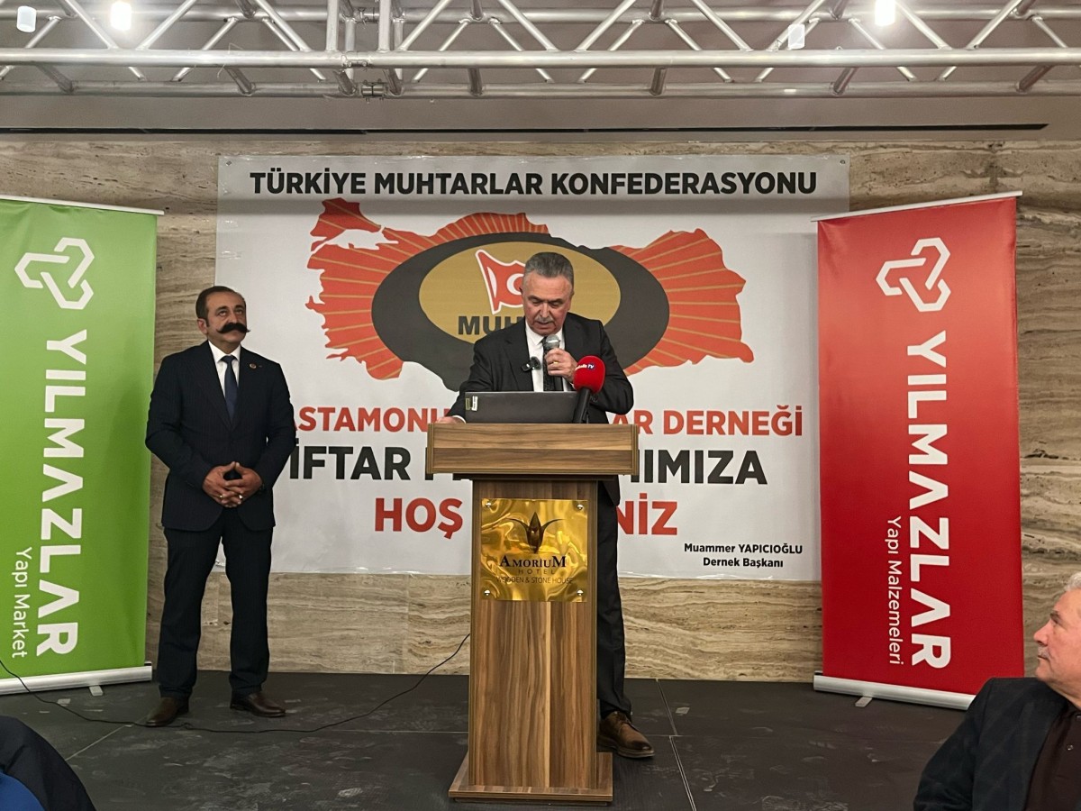 Bölge muhtarları, Kastamonu’da iftar sofrasında buluştu;