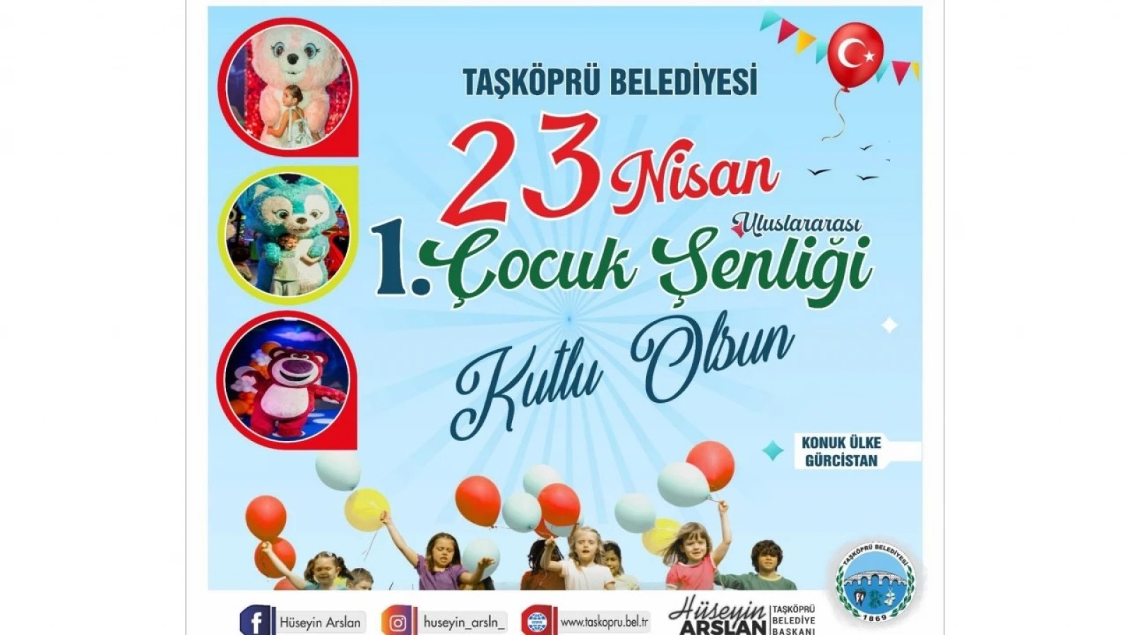 Taşköprü’de 23 Nisan coşkusu: İlk çocuk şenliği başlıyor!;