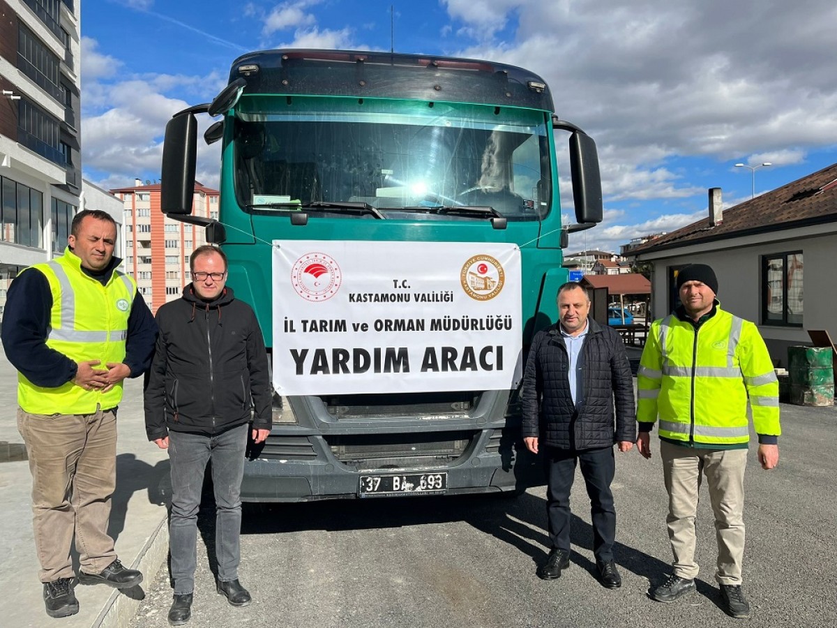 Deprem bölgesine 20 ton yem gönderildi;