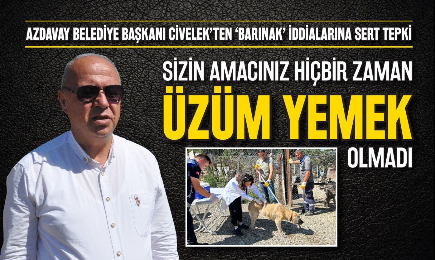 'Sizin amacınız hiçbir zaman üzüm yemek olmadı';
