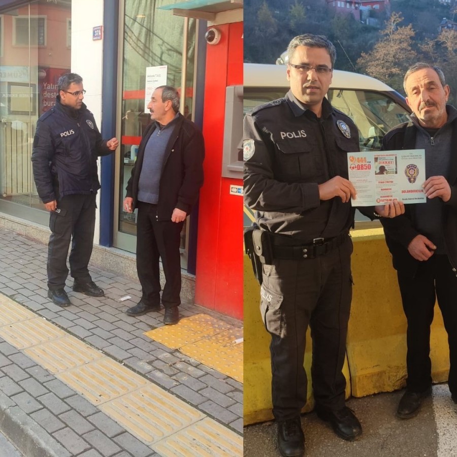 Dolandırılmaktan polis kurtardı;
