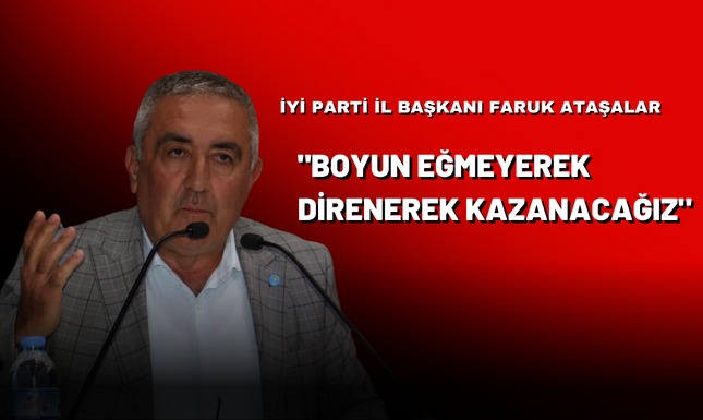 "Boyun eğmeyerek direnerek kazanacağız";