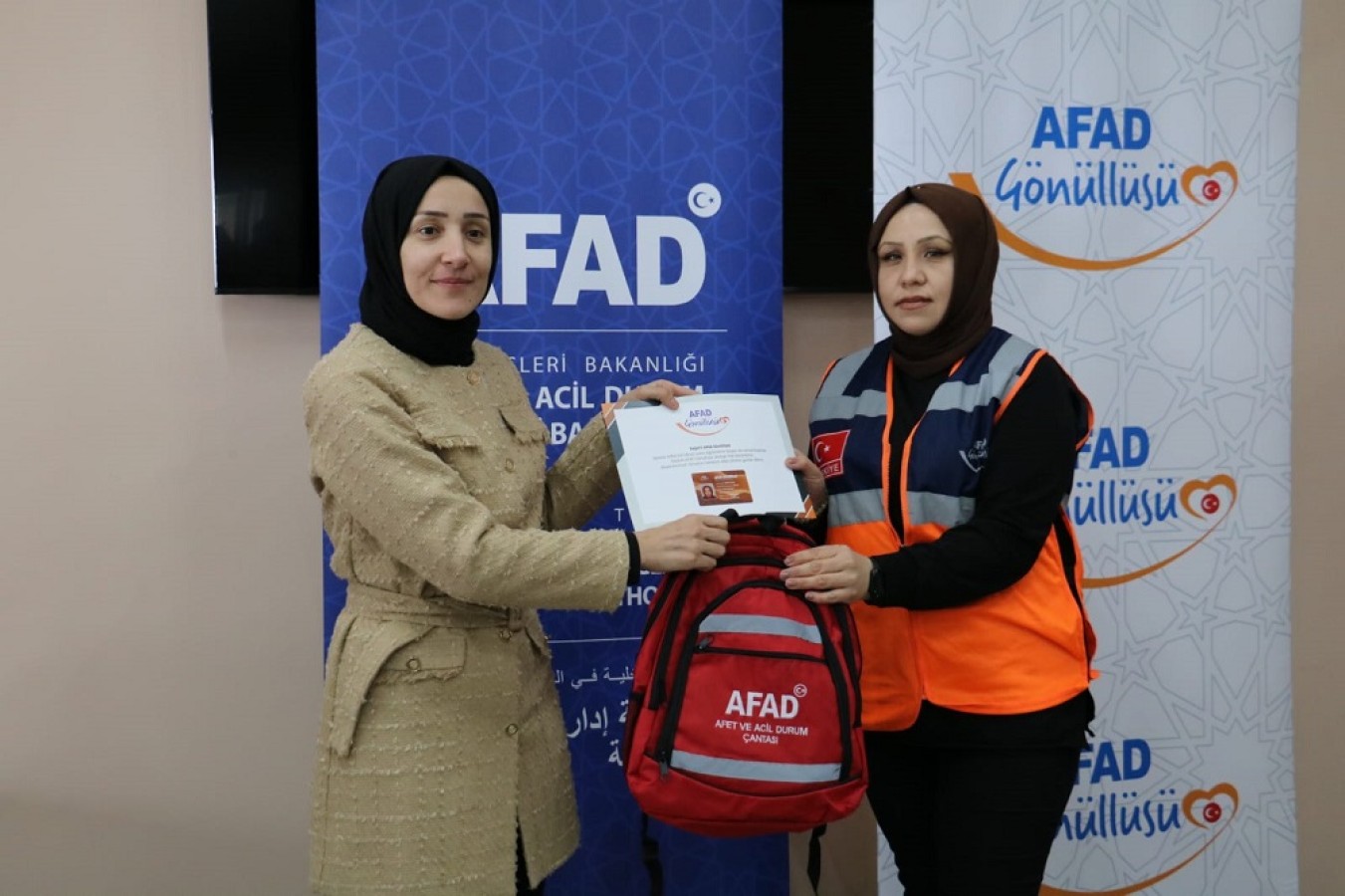 AFAD’dan 14 gönüllüye sertifika;