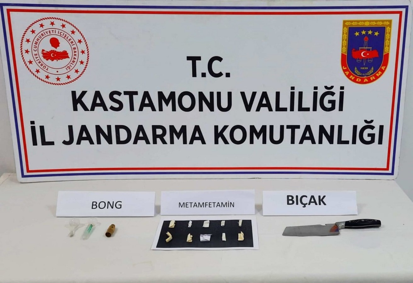 Üzerinden satır ve uyuşturucu çıktı;